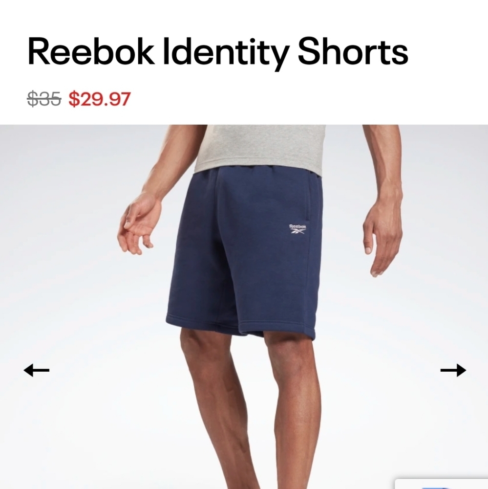 Reebok shorts M